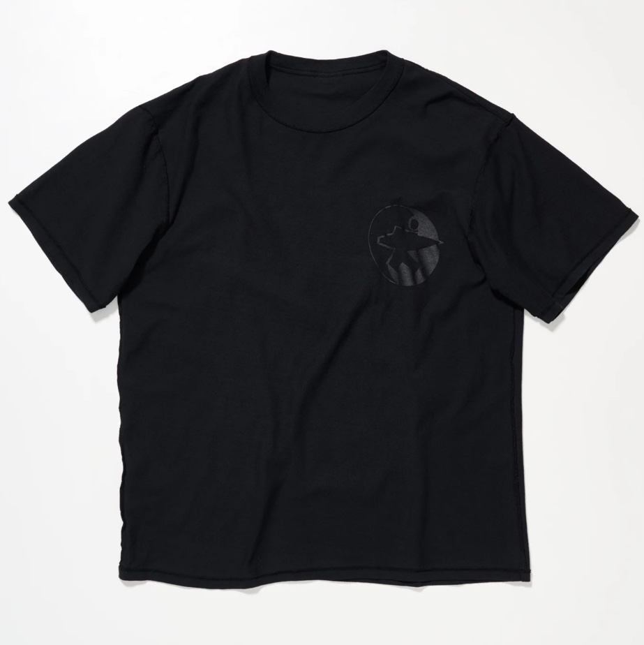 Stussy x Our Legacy Badge Pig. Dyed T-Shirt Overdyed Black 착용 스타일 - 1