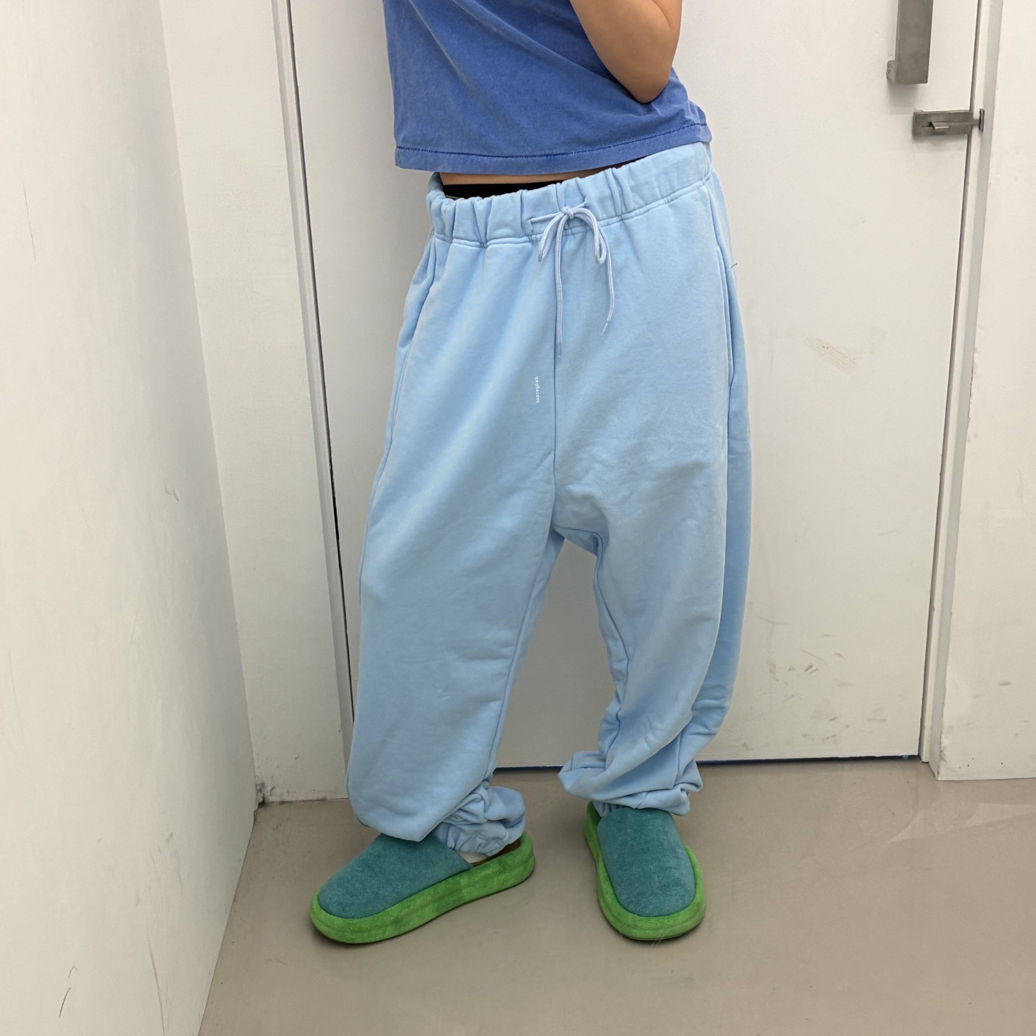 SKYLRK Rest Slide Fresh Green, dadgetool O A Sweat Pants Sky Blue 착용 스타일 - 1