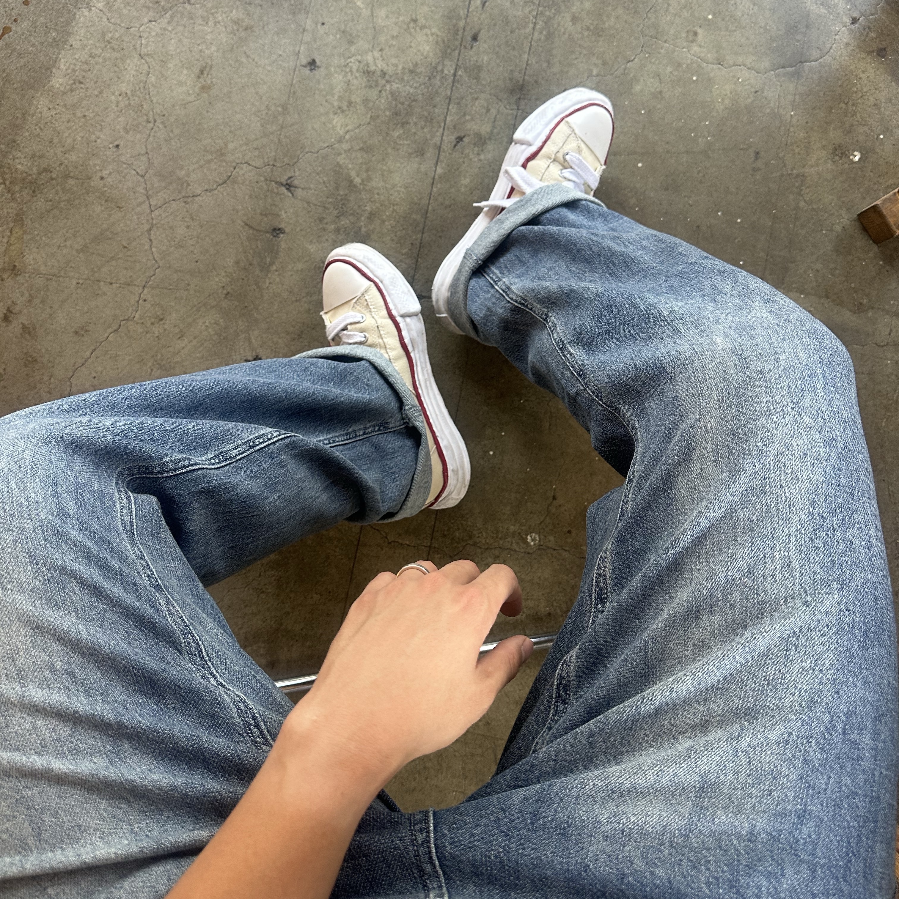 Maison Mihara Yasuhiro Peterson OG Sole Canvas Low-top Sneakers Natural, Gucci Signature GG Ring 925 Sterling Silver 착용 스타일