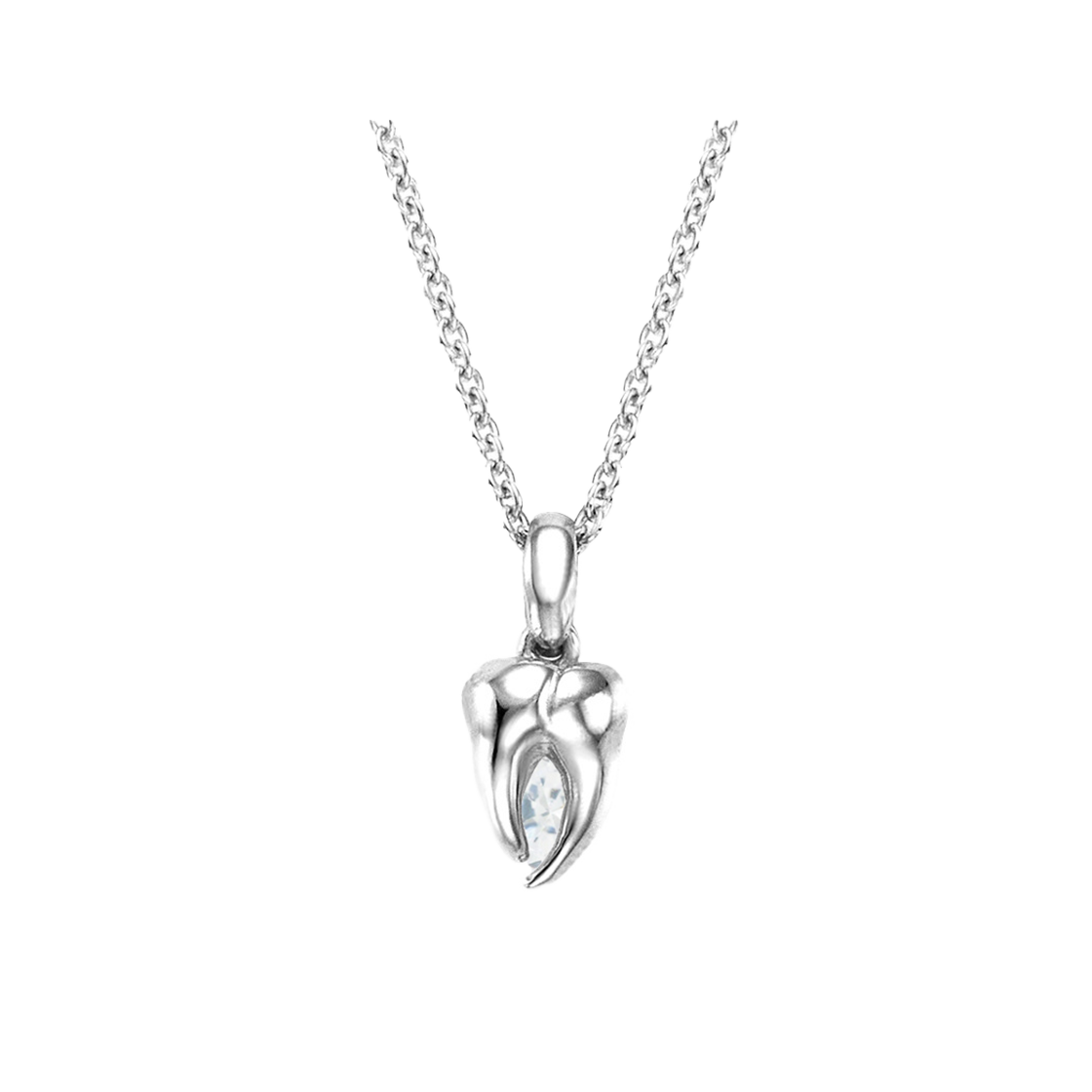 티스 베이비 티스 쥬얼 네클리스 화이트(Teeth Baby Teeth Jewel Necklace White) - 1
