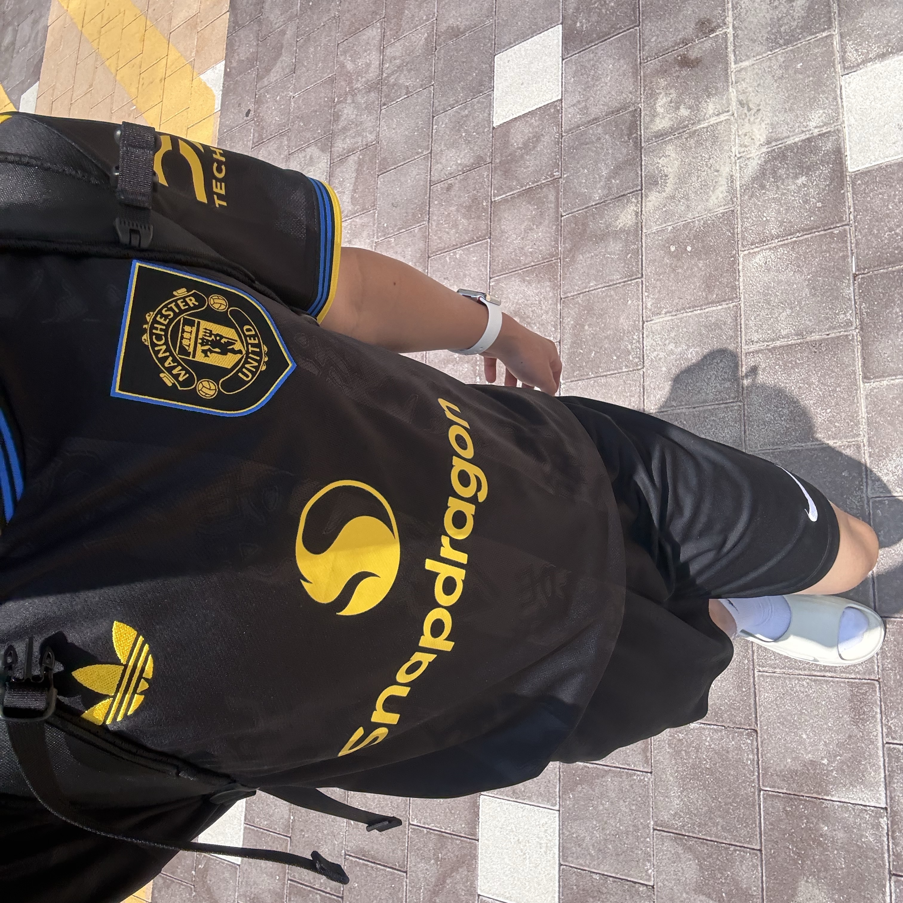 Adidas Manchester United 2025/26 3rd Jersey Black - KR Sizing (Non Marking Ver.), Nike Dri-Fit Park 3 Shorts Black 착용 스타일 - 3