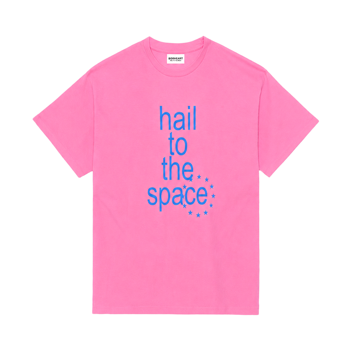 보르하트 헤일 투더 스페이스 박스 티 핑크(BORHEART Hail To The Space Box Tee Pink)