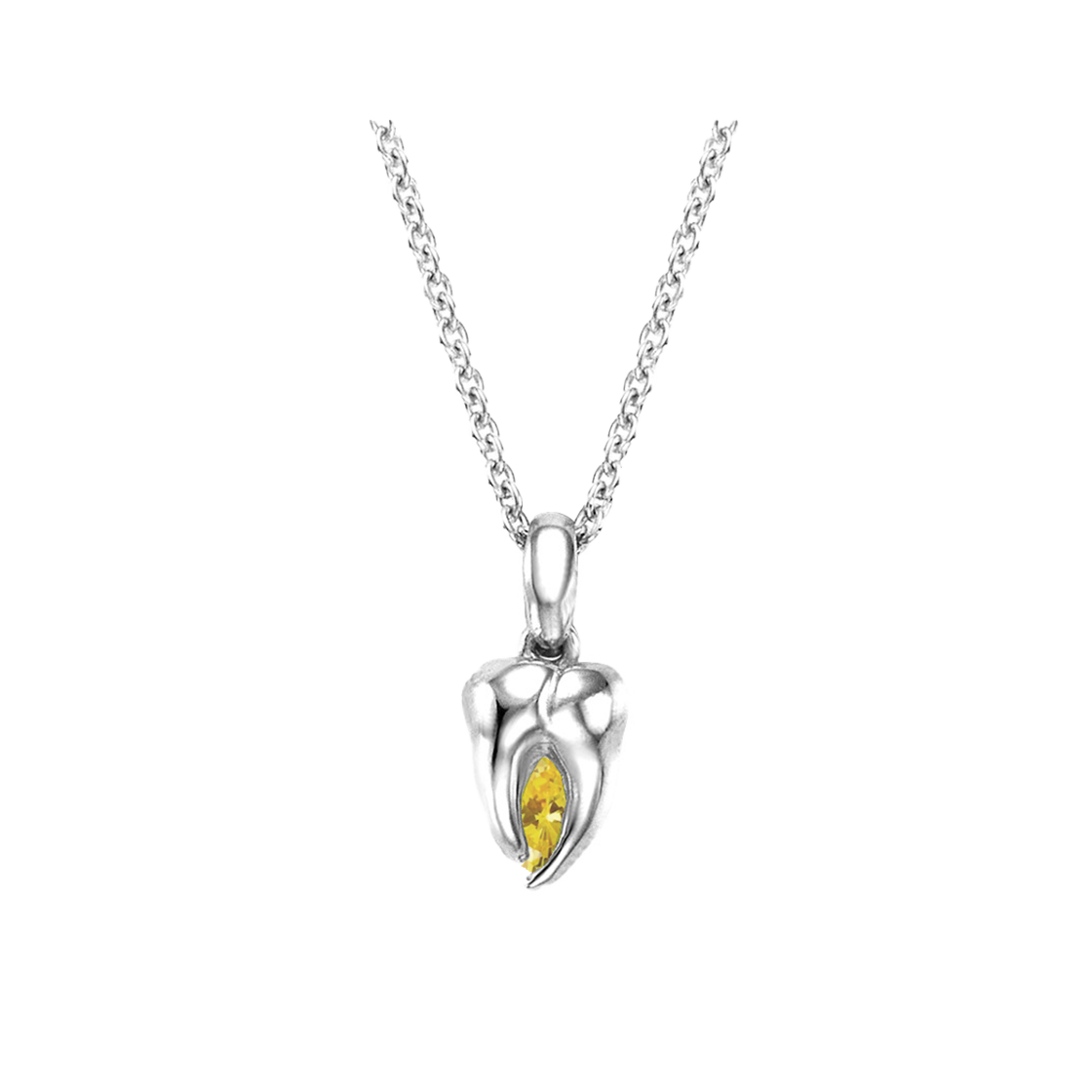 티스 베이비 티스 쥬얼 네클리스 옐로우(Teeth Baby Teeth Jewel Necklace Yellow)