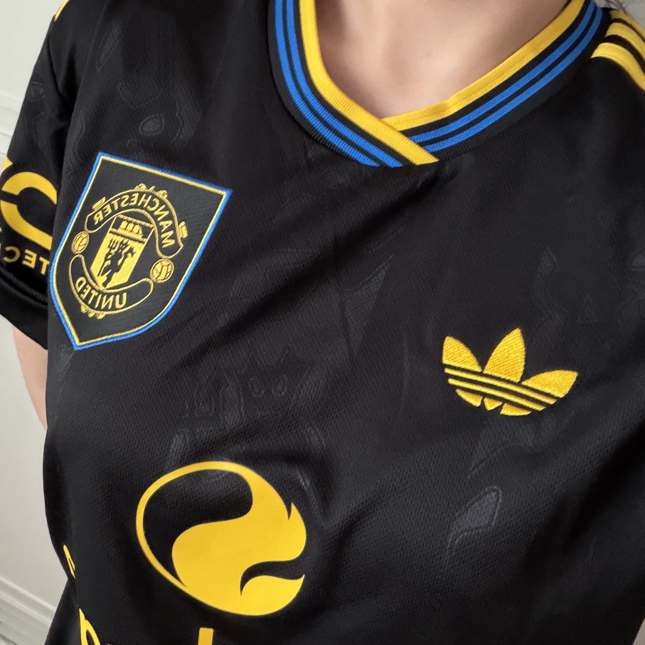 Adidas Manchester United 2025/26 3rd Jersey Black - KR Sizing (Non Marking Ver.) 착용 스타일