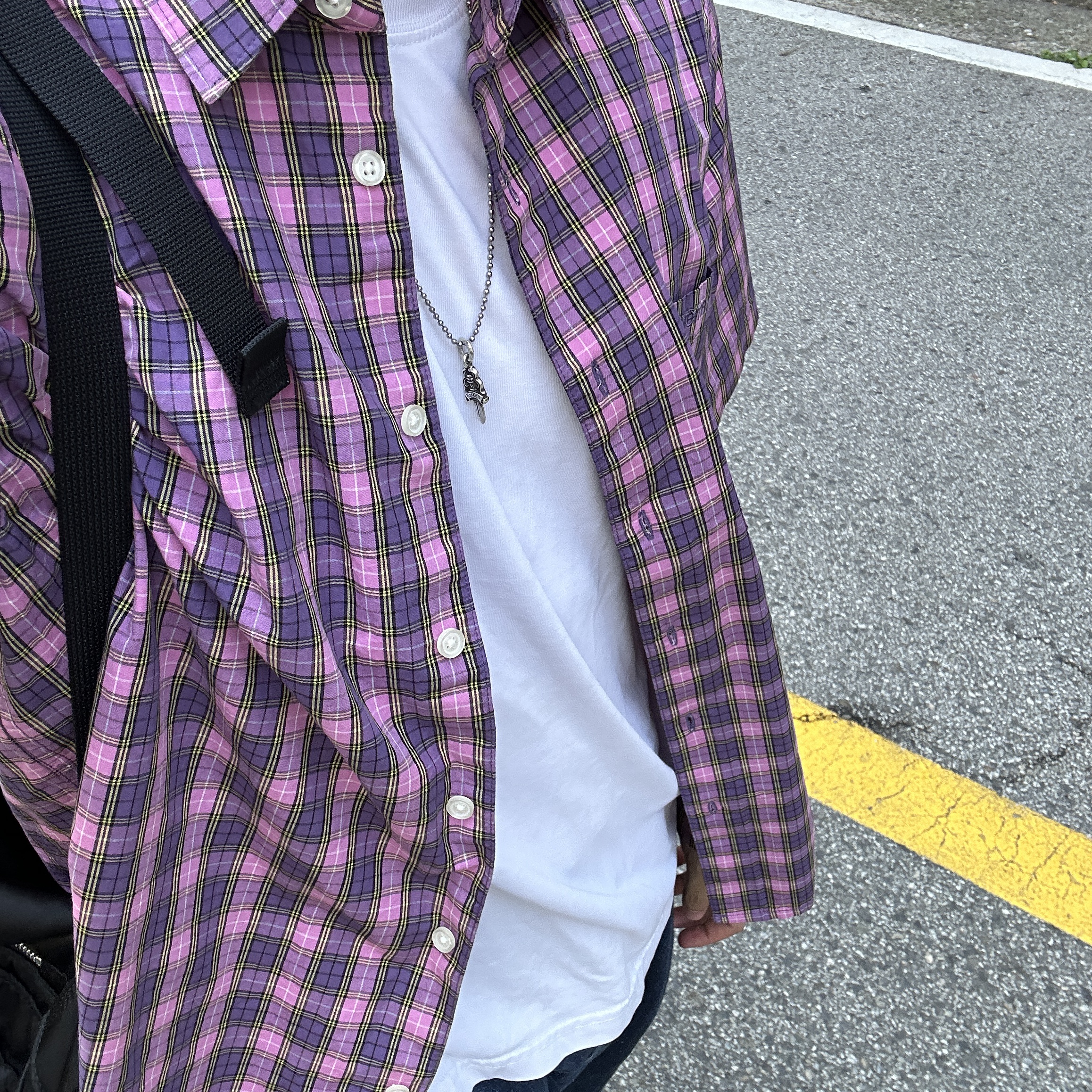 Supreme Mini Plaid S/S Shirt Purple - 26SS 착용 스타일 - 1