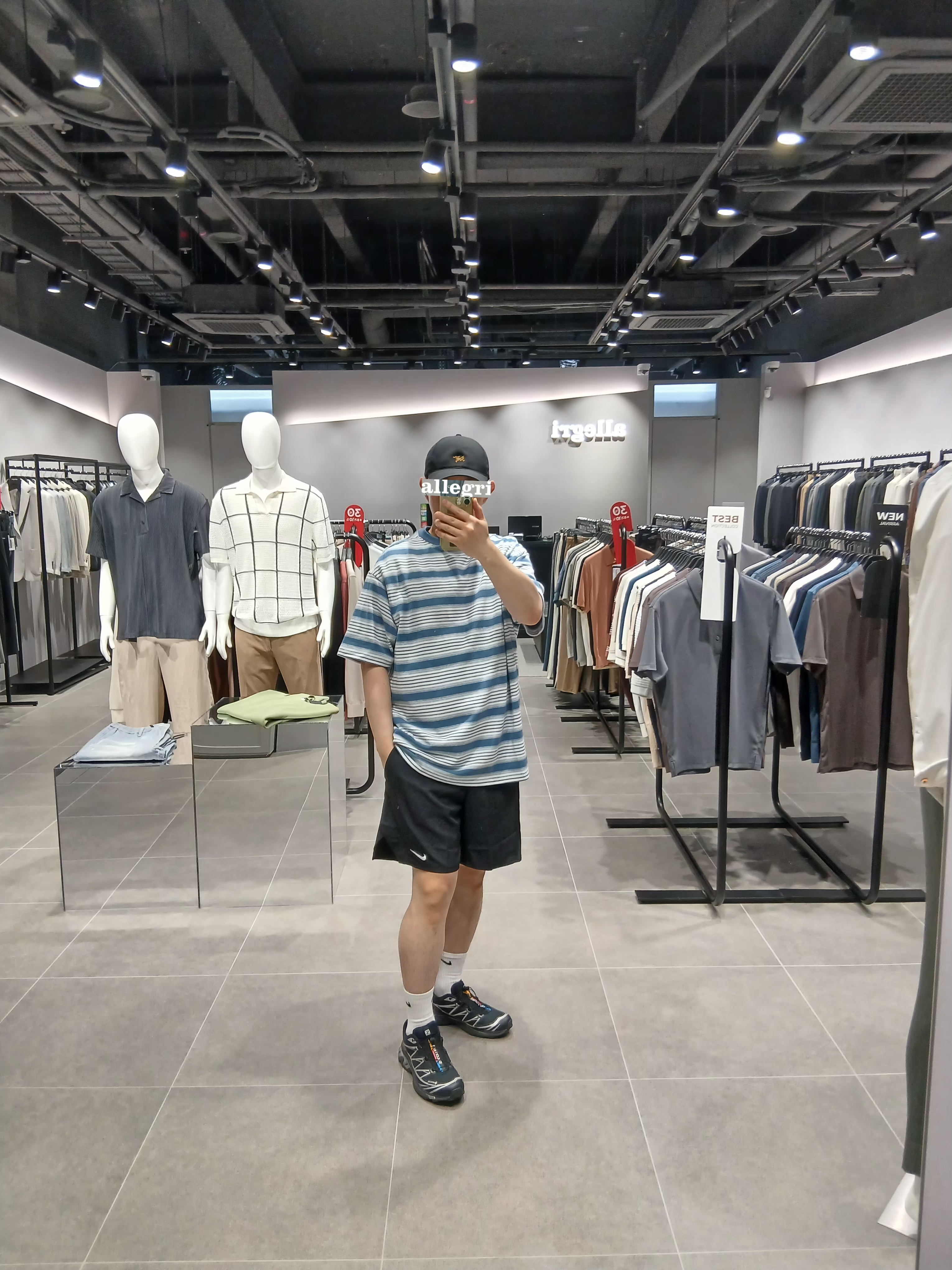 Arc'teryx Small Bird Cap Black, Salomon XT-6 GTX Black Silver 착용 스타일 - 1
