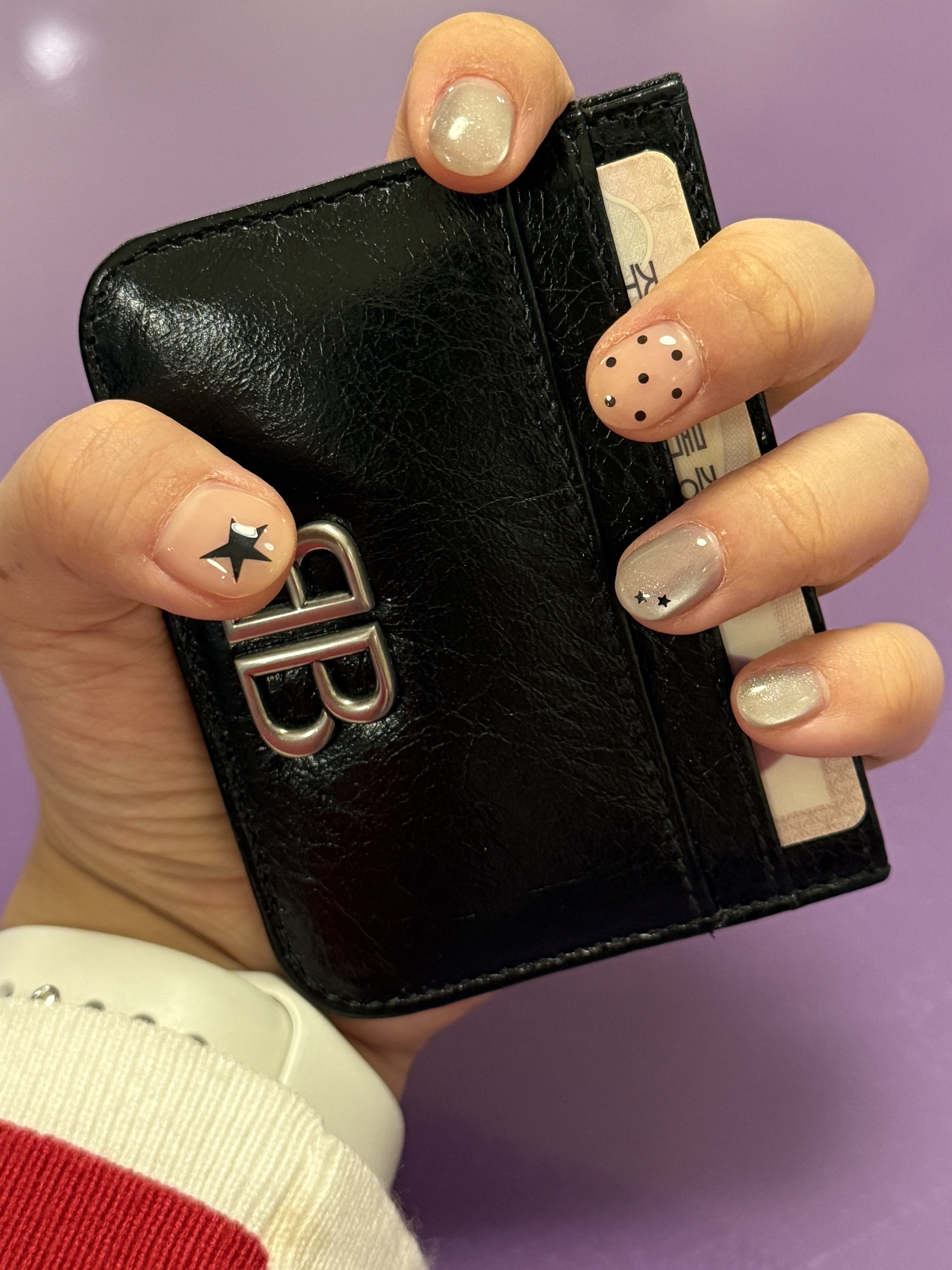 Balenciaga Monaco Card Holder Black 착용 스타일