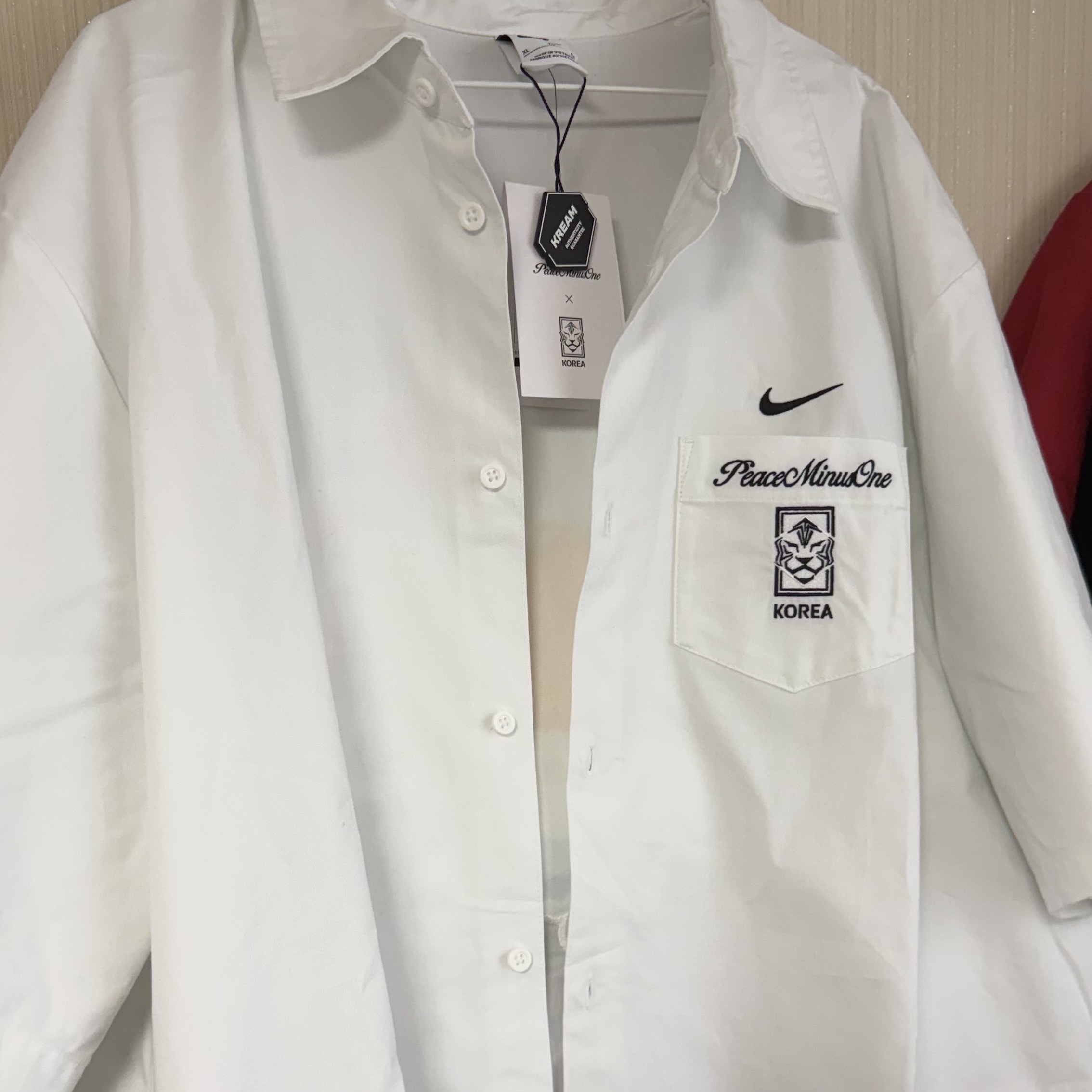 Nike x Peaceminusone Korea Short Sleeve Top White (IM3219-100) 착용 스타일 - 2