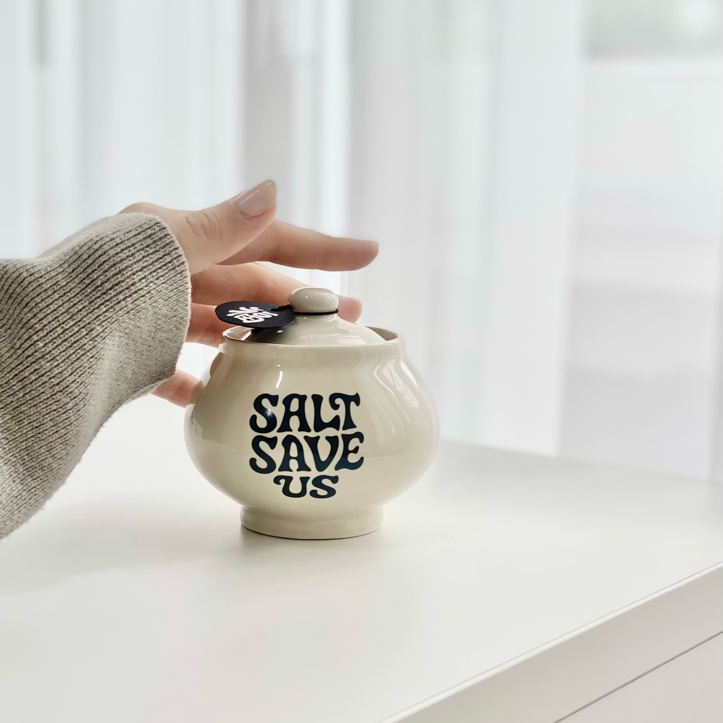 [선물포장] TENTSEOUL Five Elements Salt Jar (5 Colors) 착용 스타일