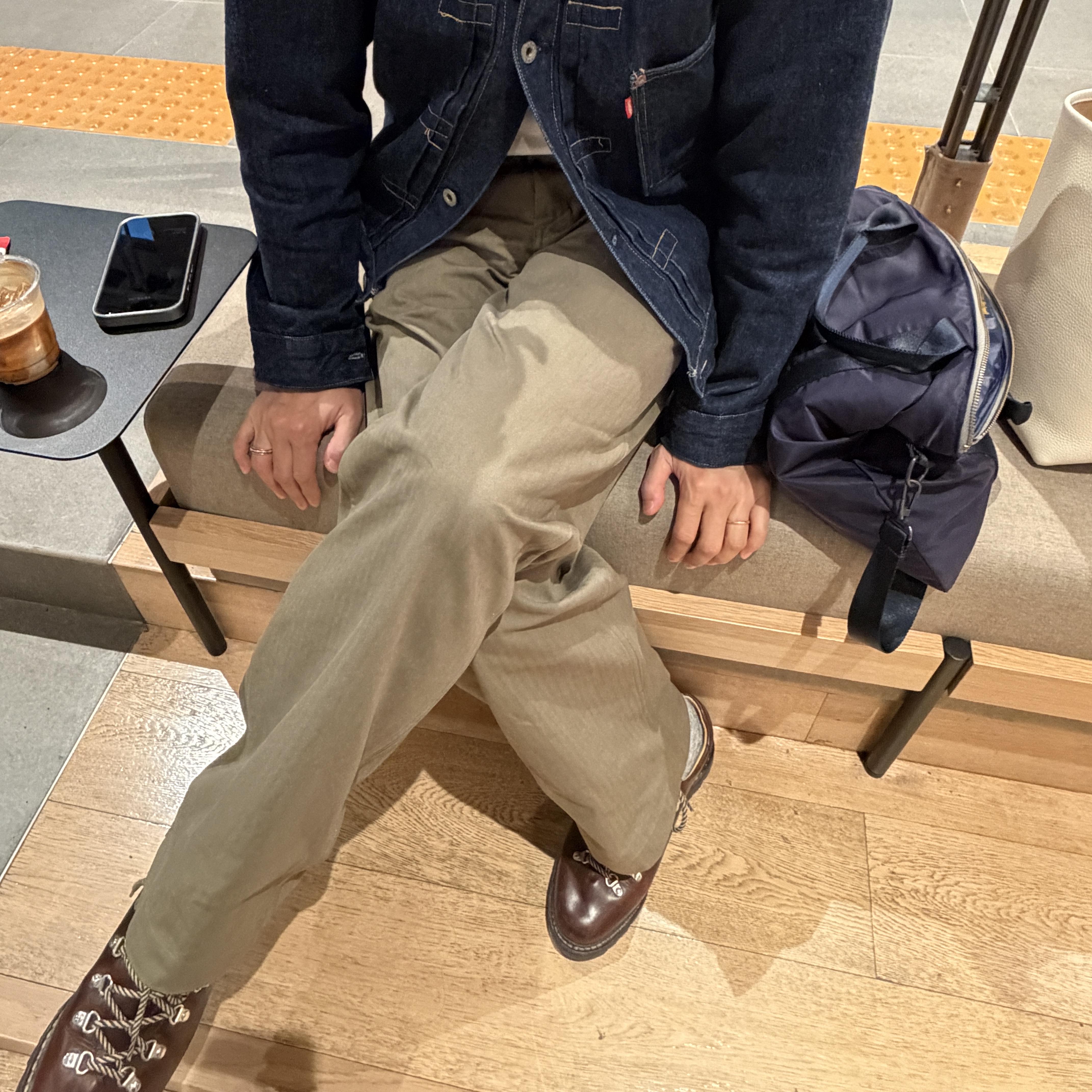 Paraboot Clusaz Jannu Lisse Marron Ecorce 착용 스타일 - 2