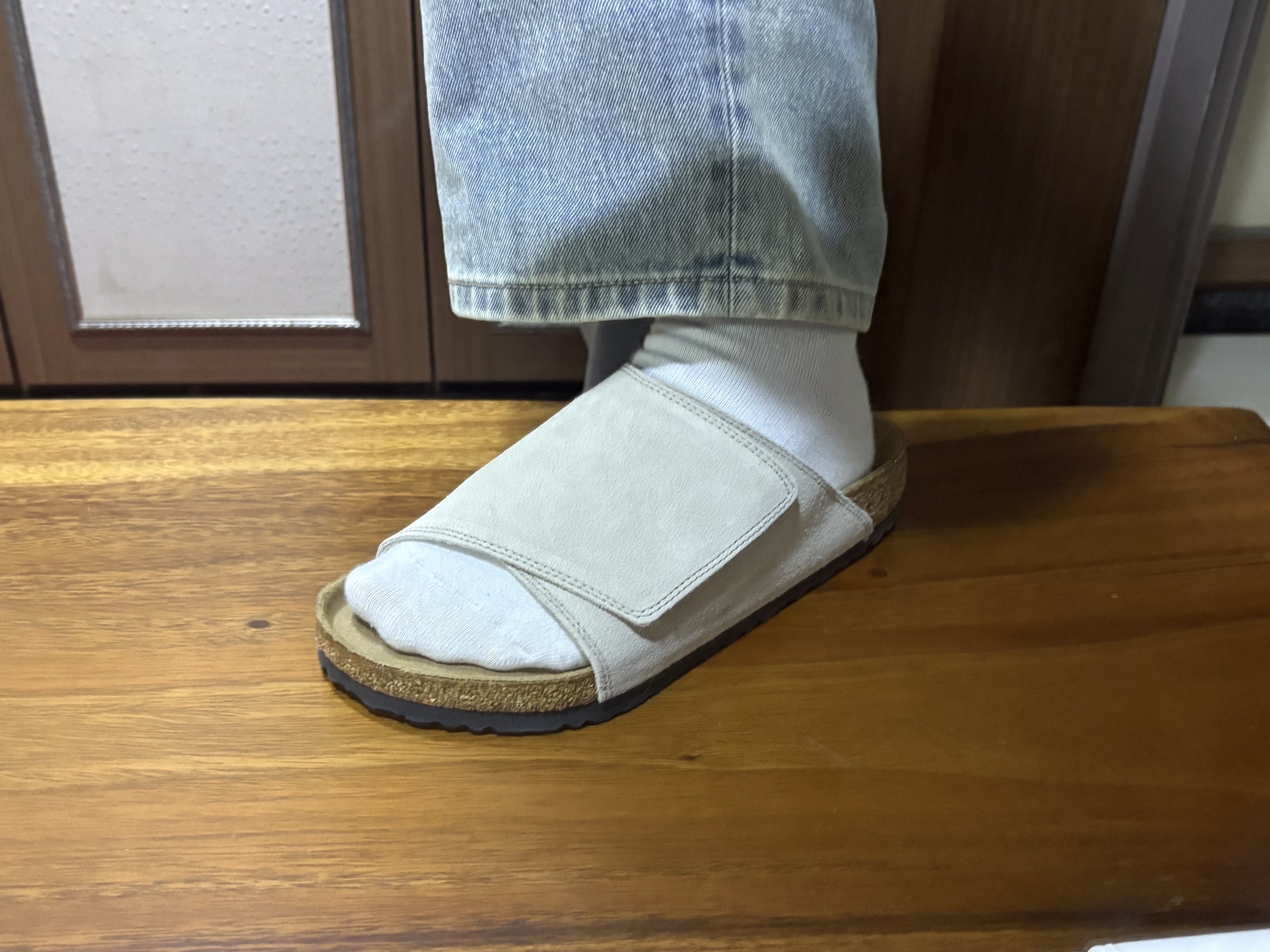 Birkenstock Solana VL Oyster - Regular 착용 스타일