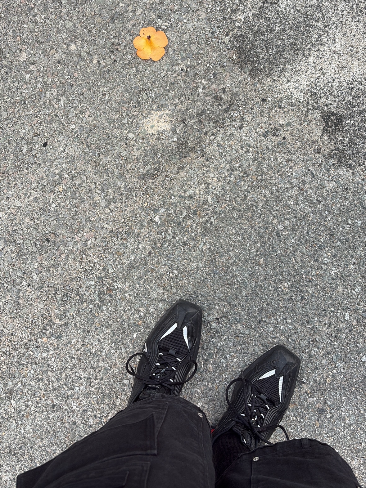 Nike x Martine Rose Shox MR4 Black, Nos Couleurs x Koin Rivet Carpenter Shorts Black 착용 스타일 - 9