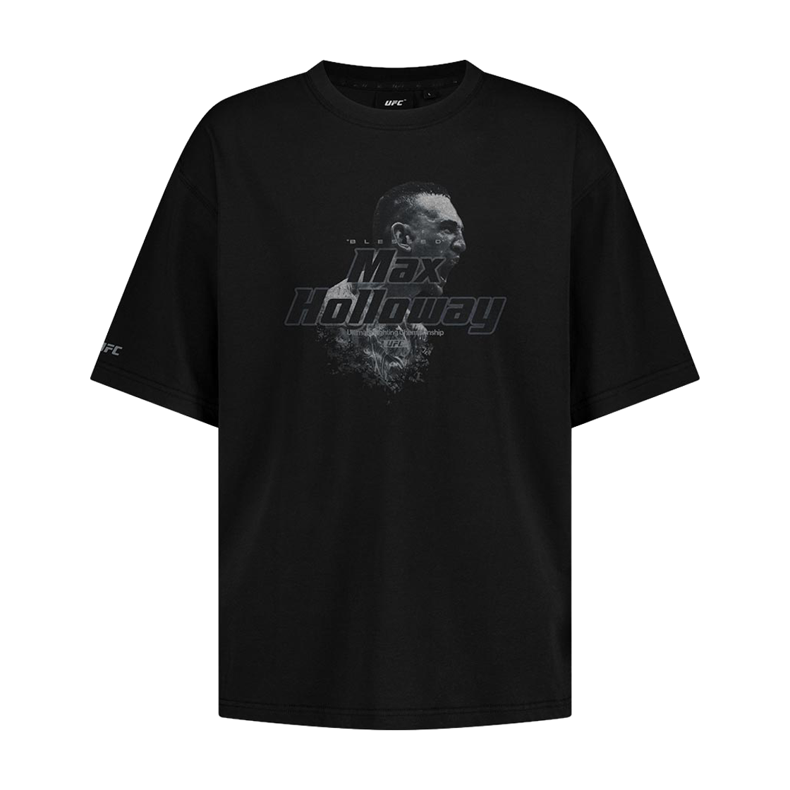 유에프씨 스포츠 맥스 할로웨이 릴렉스핏 반팔 티셔츠 블랙(UFC SPORT Max Holloway Relaxed Fit Short Sleeve Black)