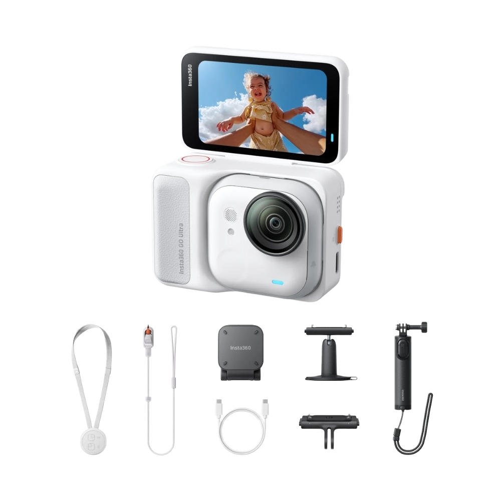 인스타360 GO Ultra 아틱 화이트, 크리에이터 번들(Insta360 GO Ultra Creator Bundle (Arctic White))