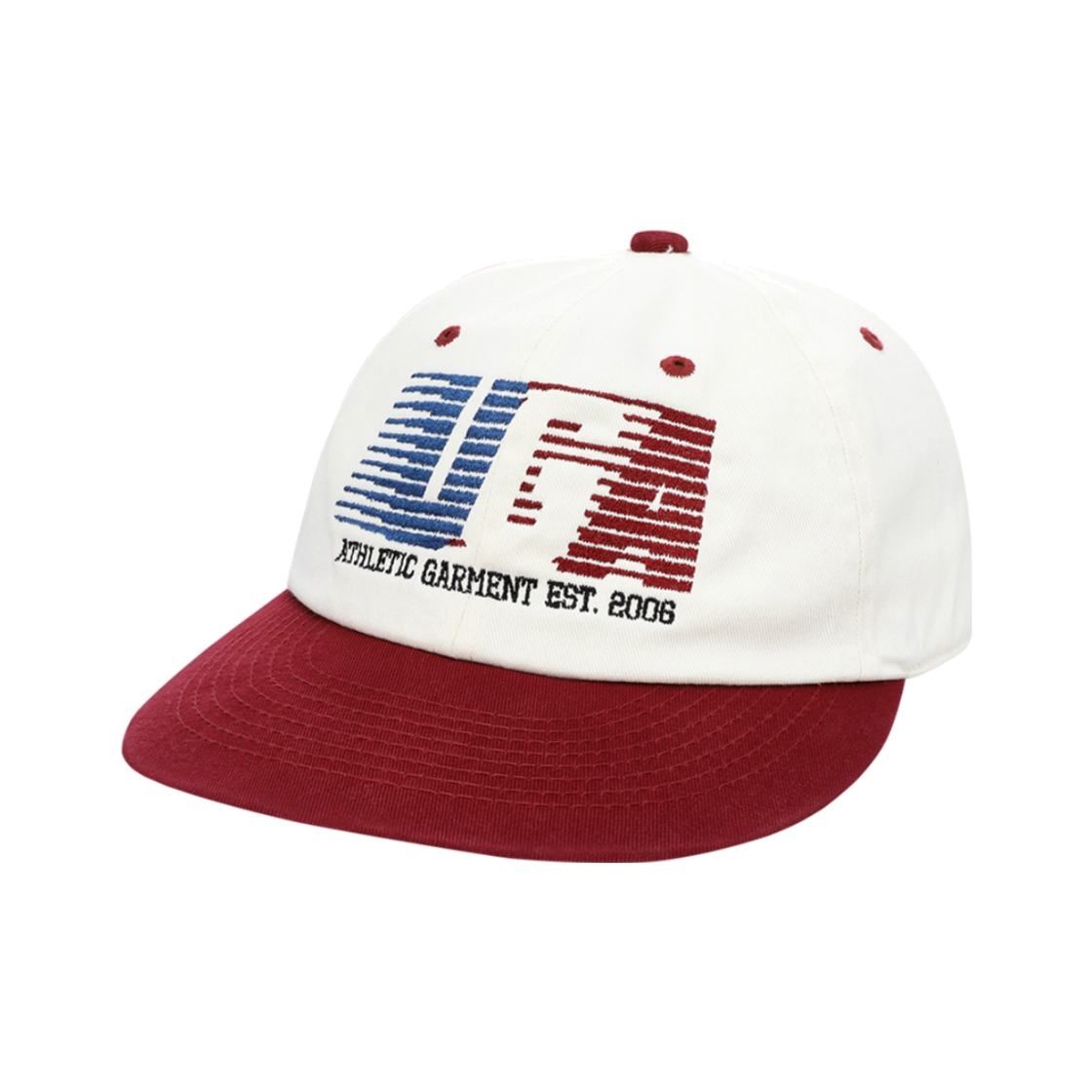BUACAZX811BD UNIVERSE GARMENT UG Two Tone Retro Cap Burgundy