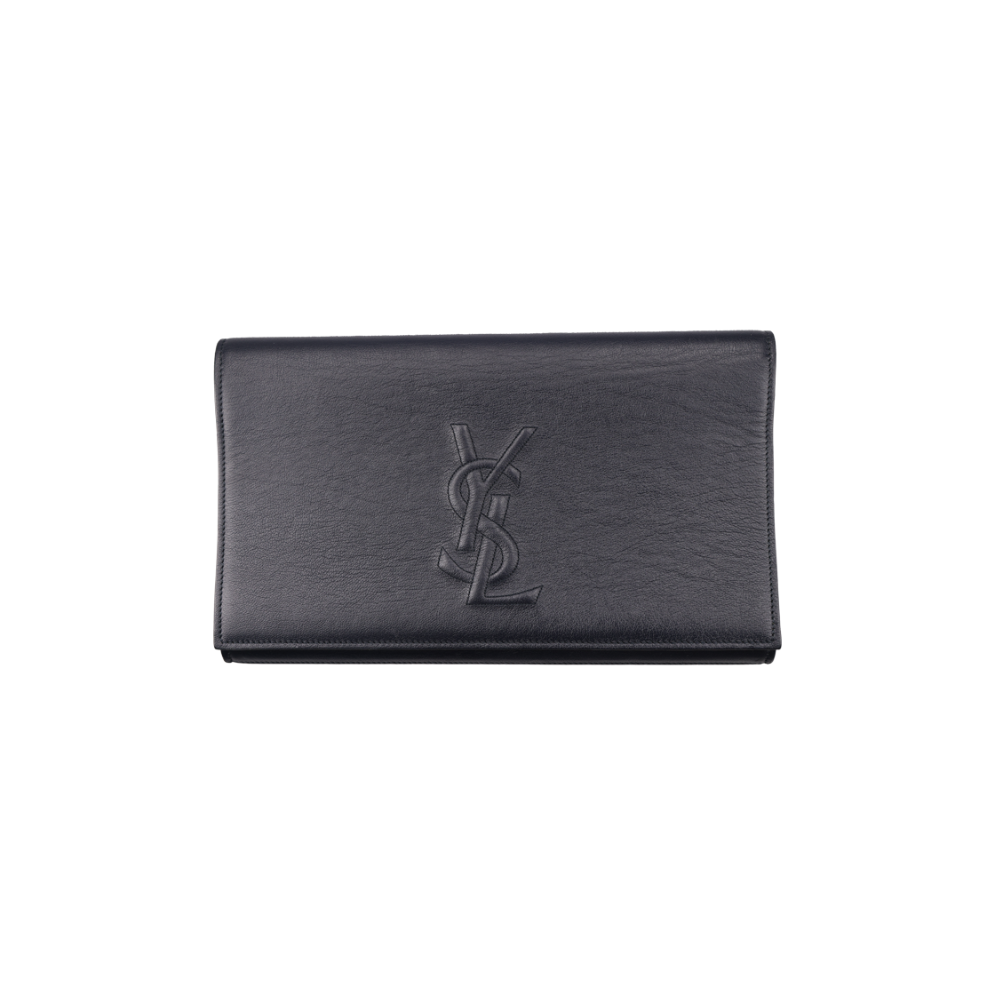 ITIATCEQMNRN Saint Laurent 361120 Leather Clutch Bag Navy