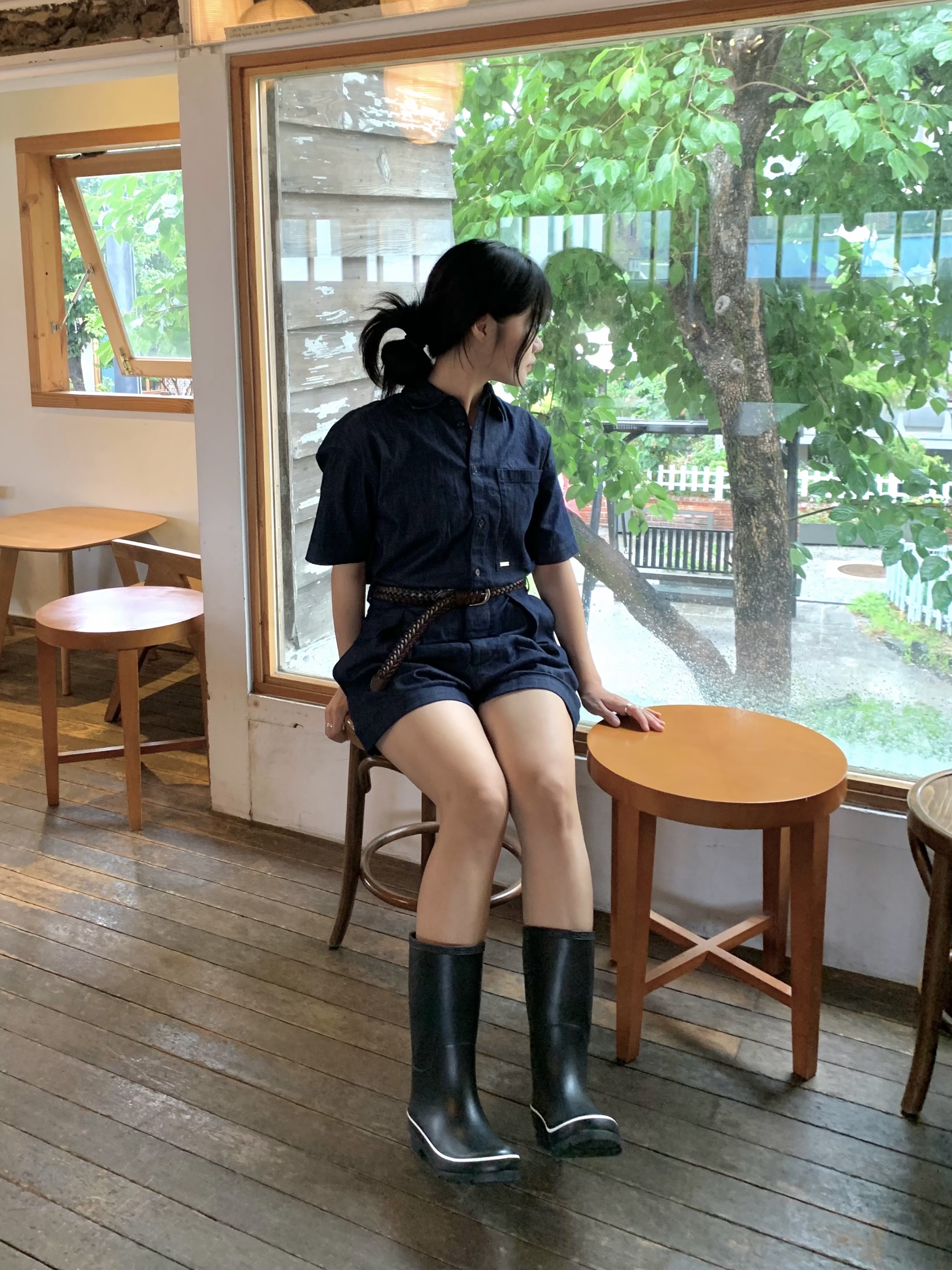Phyps Dept 3WAY Bear Keyring Rain Boots 착용 스타일