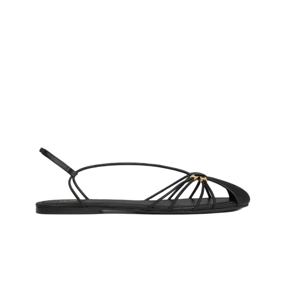 (W) 셀린느 칵테일 샌들 고트스킨 블랙((W) Celine Cocktail Sandal in Goatskin Black) - 1