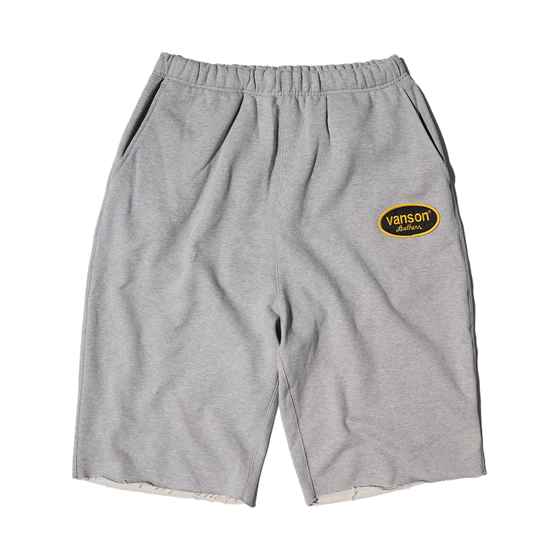 벤슨 레더 오발 로고 쇼츠 팬츠 그레이(Vanson Leathers Oval Logo Short Pants Grey)