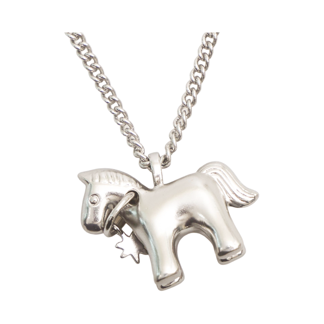 토우토우아카이브 티키 포니 팬던트 목걸이 로듐 실버(TOWTOW.ARCHIVE Tiki Pony Pendant Necklace Rhodium Silver) - 3