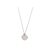 Tiffany & Co. Return to Tiffany Mini Sterling Heart Tag Pendant with Diamond