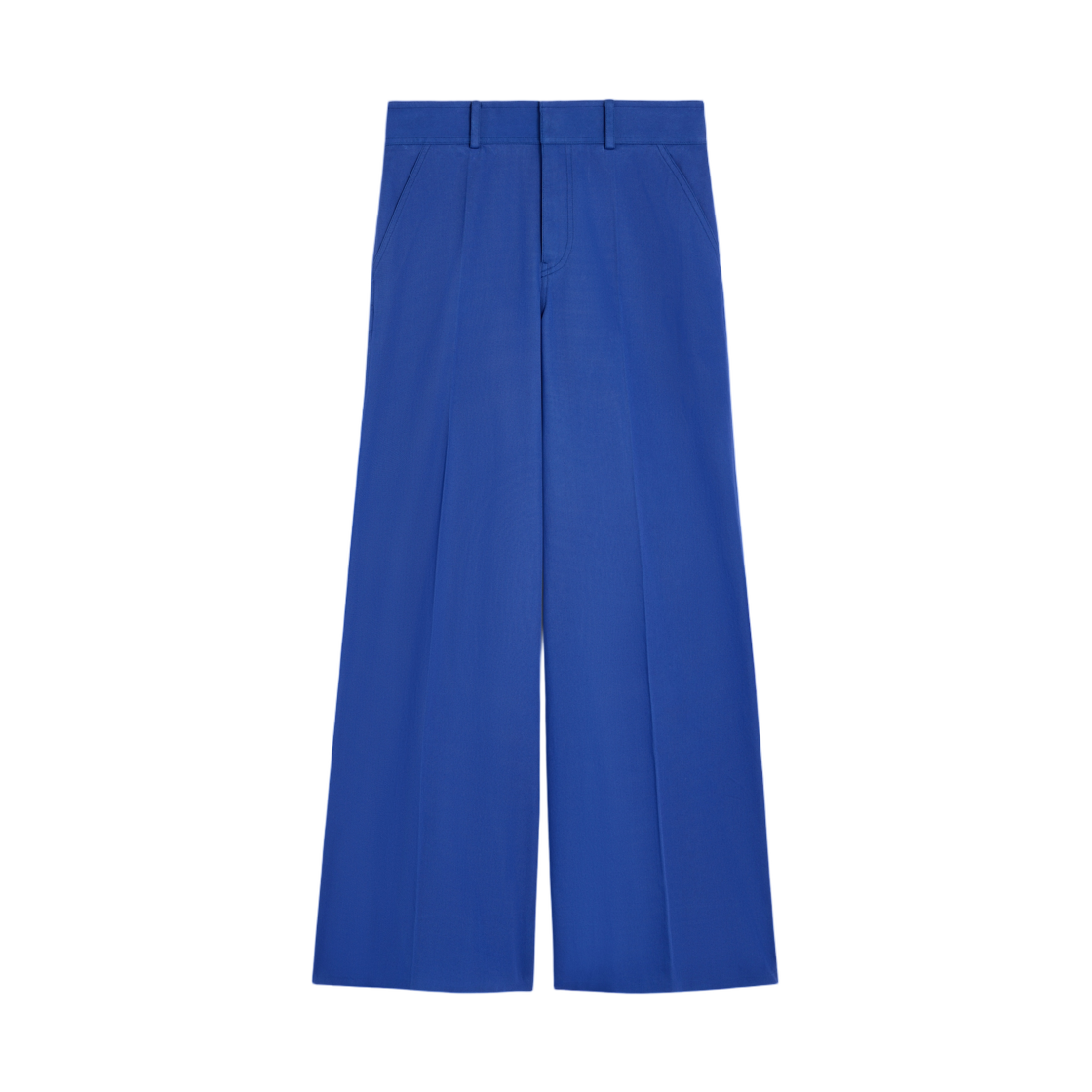(W) 셀린느 트라우저 코튼 트윌 블루 아메리카나((W) Celine Trousers in Cotton Twill Blue Americana)