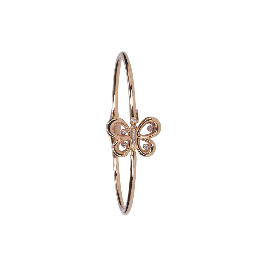 쇼파드 859511 해피 다이아몬드 버터플라이 브레이슬릿 18K 로즈 골드 다이아몬드(Chopard 859511 Happy Diamond Butterfly Bracelet in 18K Rose Gold & Diamonds)
