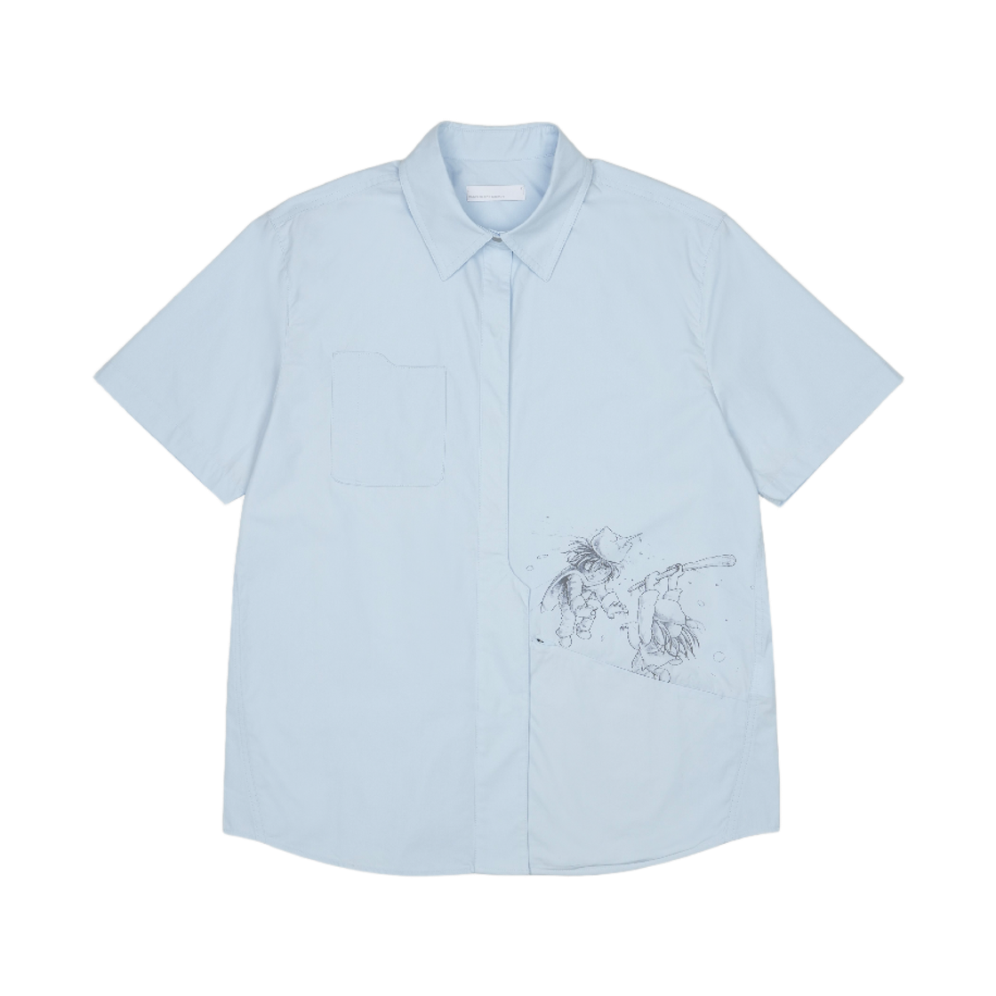산산기어 x 유민하 셔츠 스카이 블루(Sansan Gear x YUMINHA Shirt Sky Blue)