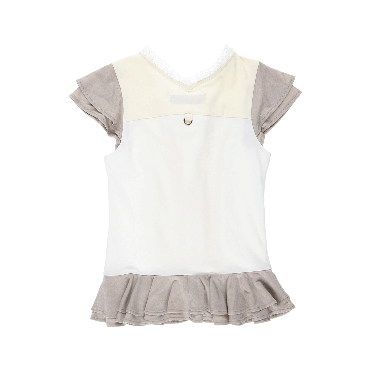 스틸레써디 코르셋 플레어 티셔츠: 베이지(Still Lethardy Corset Flared T-shirt: Beige) - 2