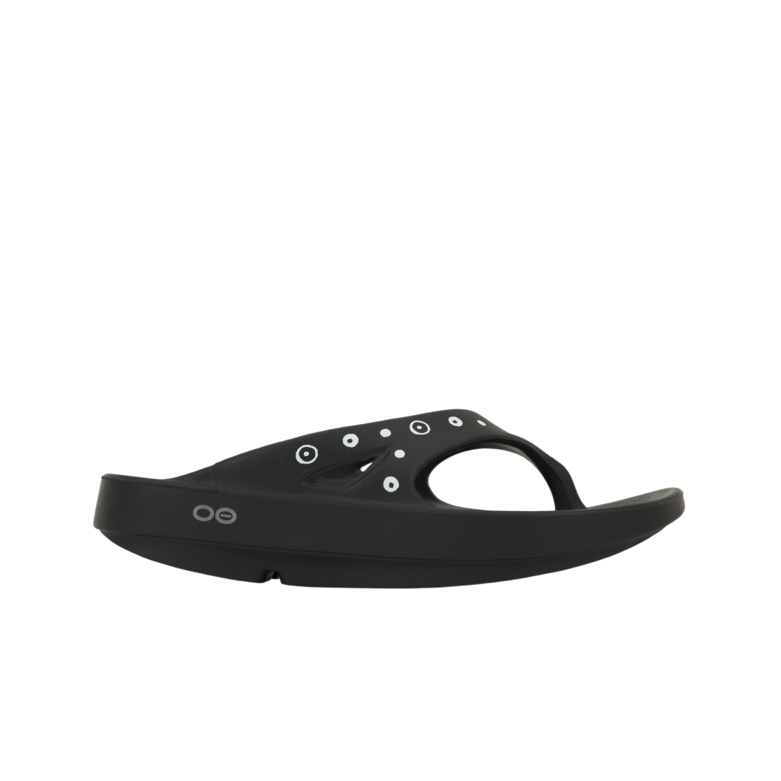우포스 x 10 꼬르소 꼬모 플립 플랍 블랙(Oofos x 10 Corso Como Flip Flop Black)