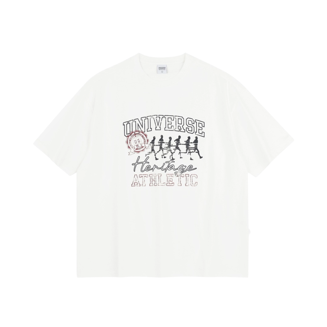 BUQTSZX815WH UNIVERSE GARMENT UG Vintage Athletic Club T-Shirt White