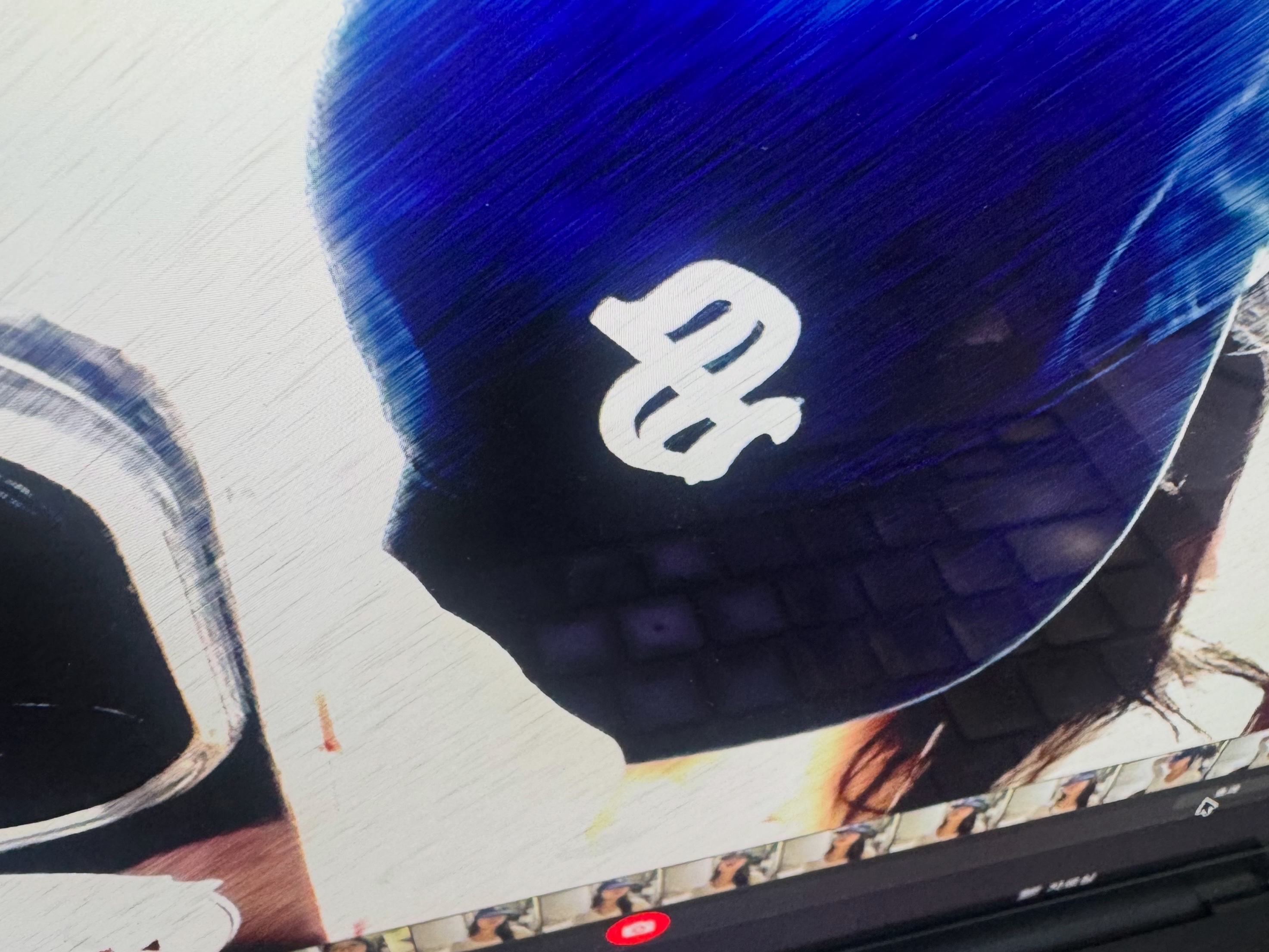 [예약 배송] Sunday Ceremony Old English Vintage Logo Cap - Blue, [예약 배송] Sunday Ceremony Old English Vintage Logo Cap - Lavender 착용 스타일 - 5