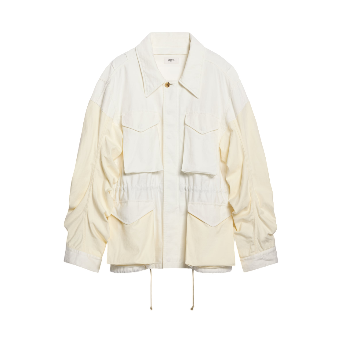 셀린느 파카 코튼 사틴 화이트(Celine Parka in Cotton Satin White)