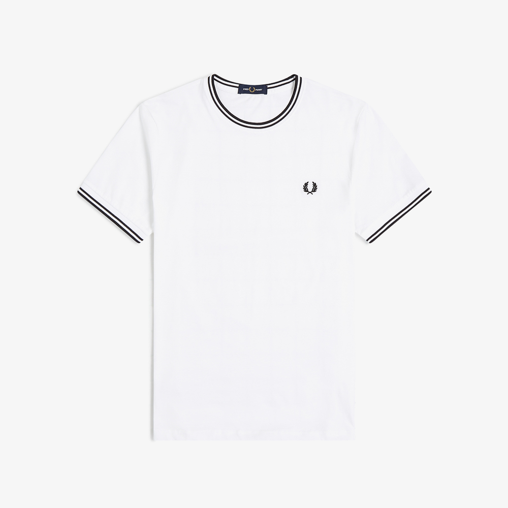 프레드페리 트윈 팁 티셔츠 화이트(Fred Perry Twin Tipped T-Shirt White) - 5