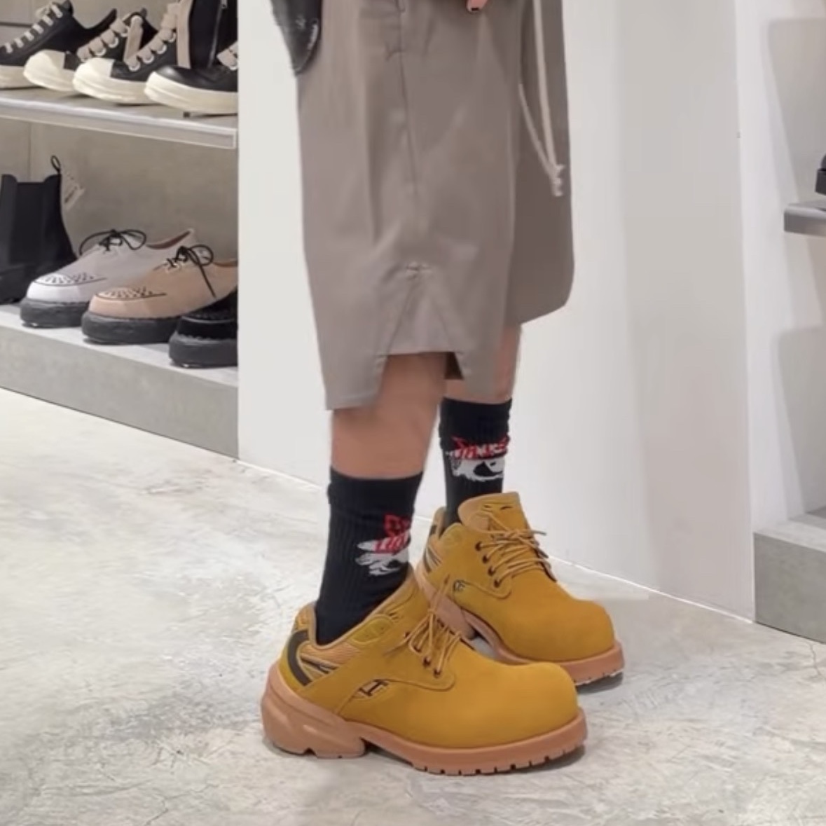 Remagine Hybrid Derby Shoes Starting Bigger Wheat 착용 스타일