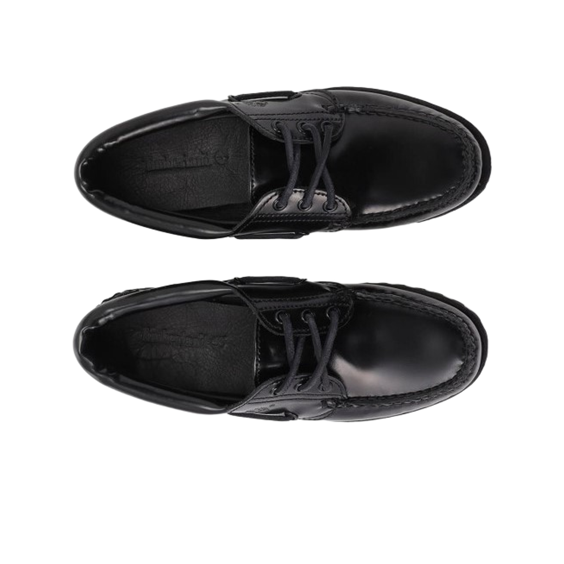 (W) 팀버랜드 클래식 3 아이 보트 슈즈 블랙((W) Timberland Classic 3-Eye Boat Shoes Black) - 2