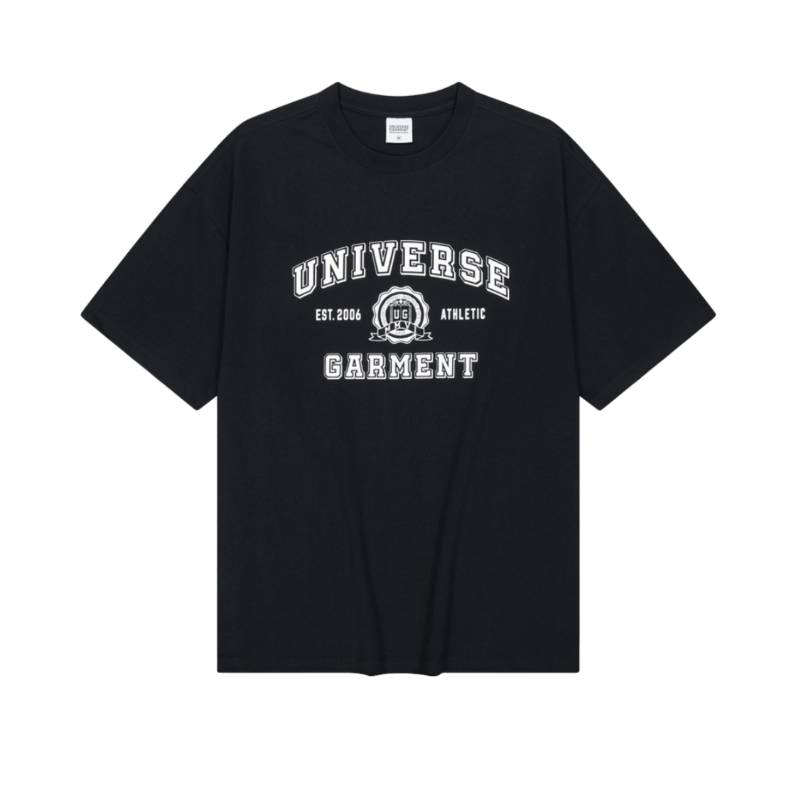 BUQTSZX802BL UNIVERSE GARMENT UG Symbol Logo Print T-Shirt Black