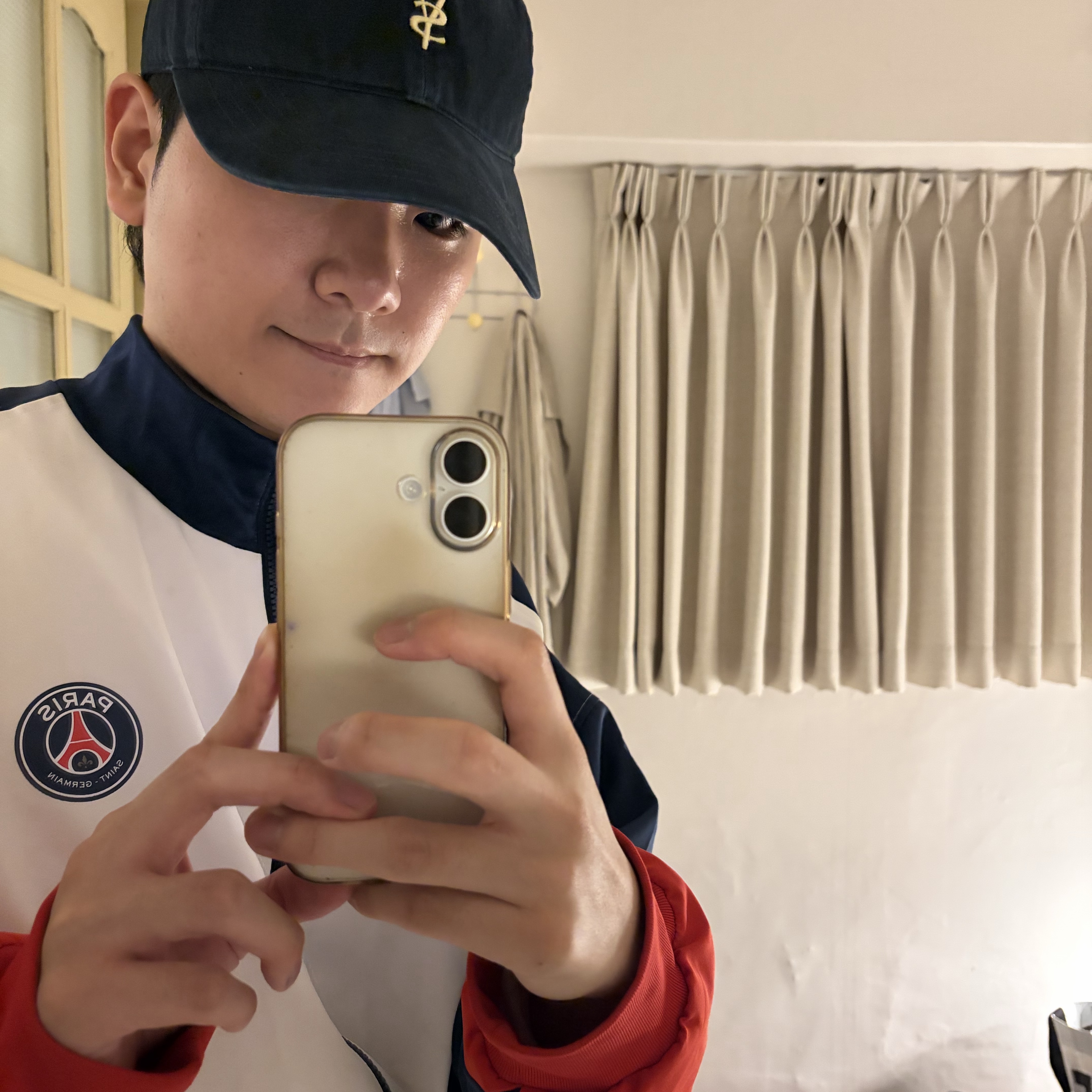 [예약 배송] Sunday Ceremony Sy Classic Vintage Logo Cap - Navy 착용 스타일 - 8