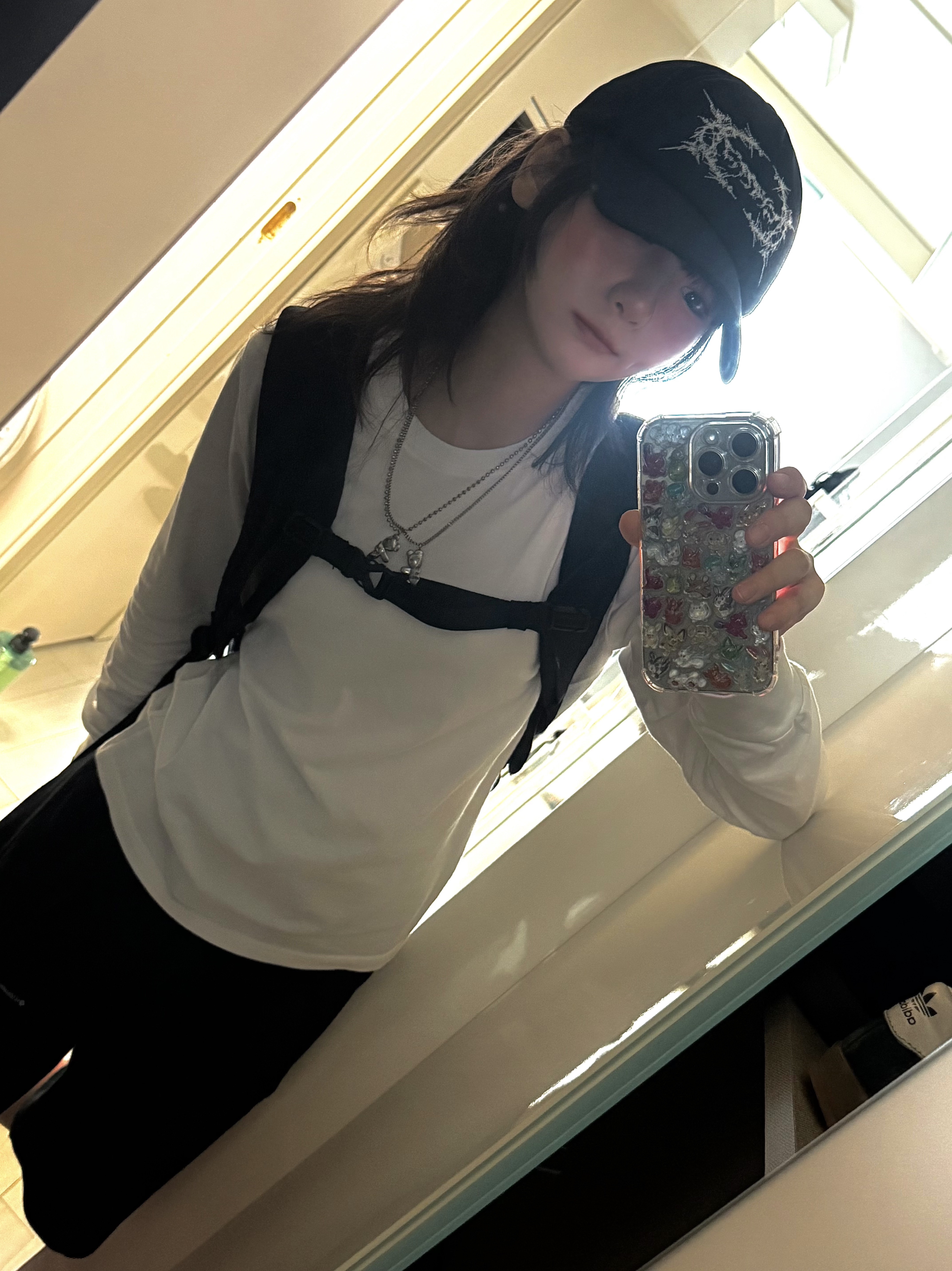 Heaven by Marc Jacobs Friendship Necklace Set Silver Ox (Set of 2), C.P. Company Nylon B Lens Backpack Black - 25FW 착용 스타일