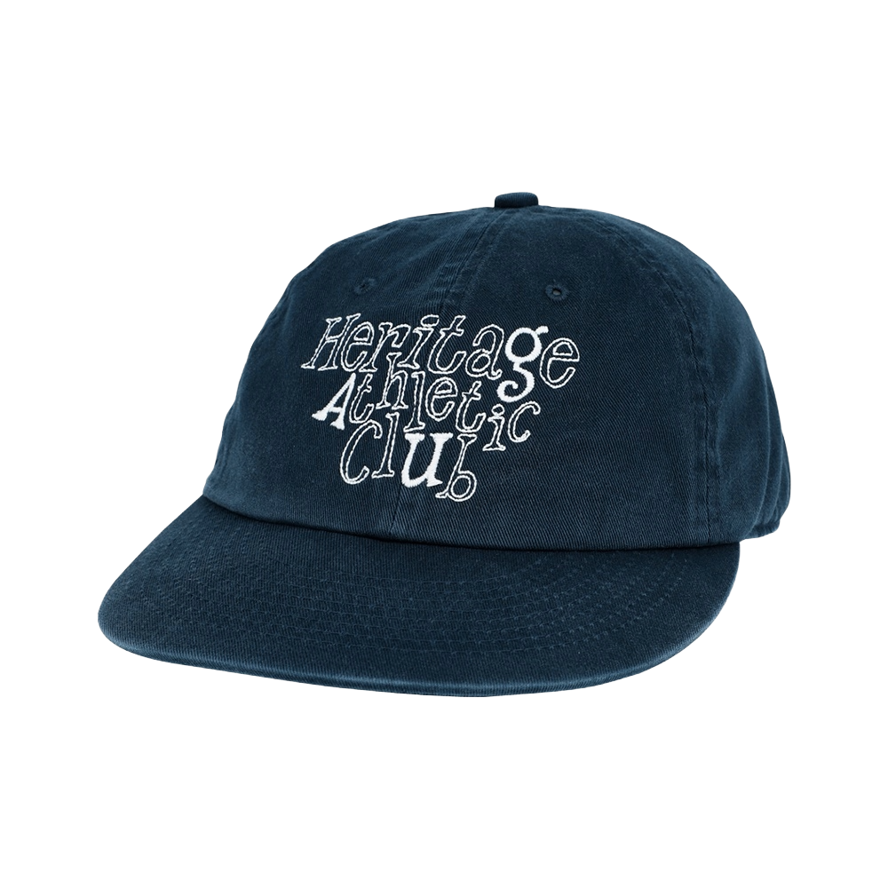 BUACAZF848NA UNIVERSE GARMENT Chain Stitch Typo Logo Washing Cap Navy