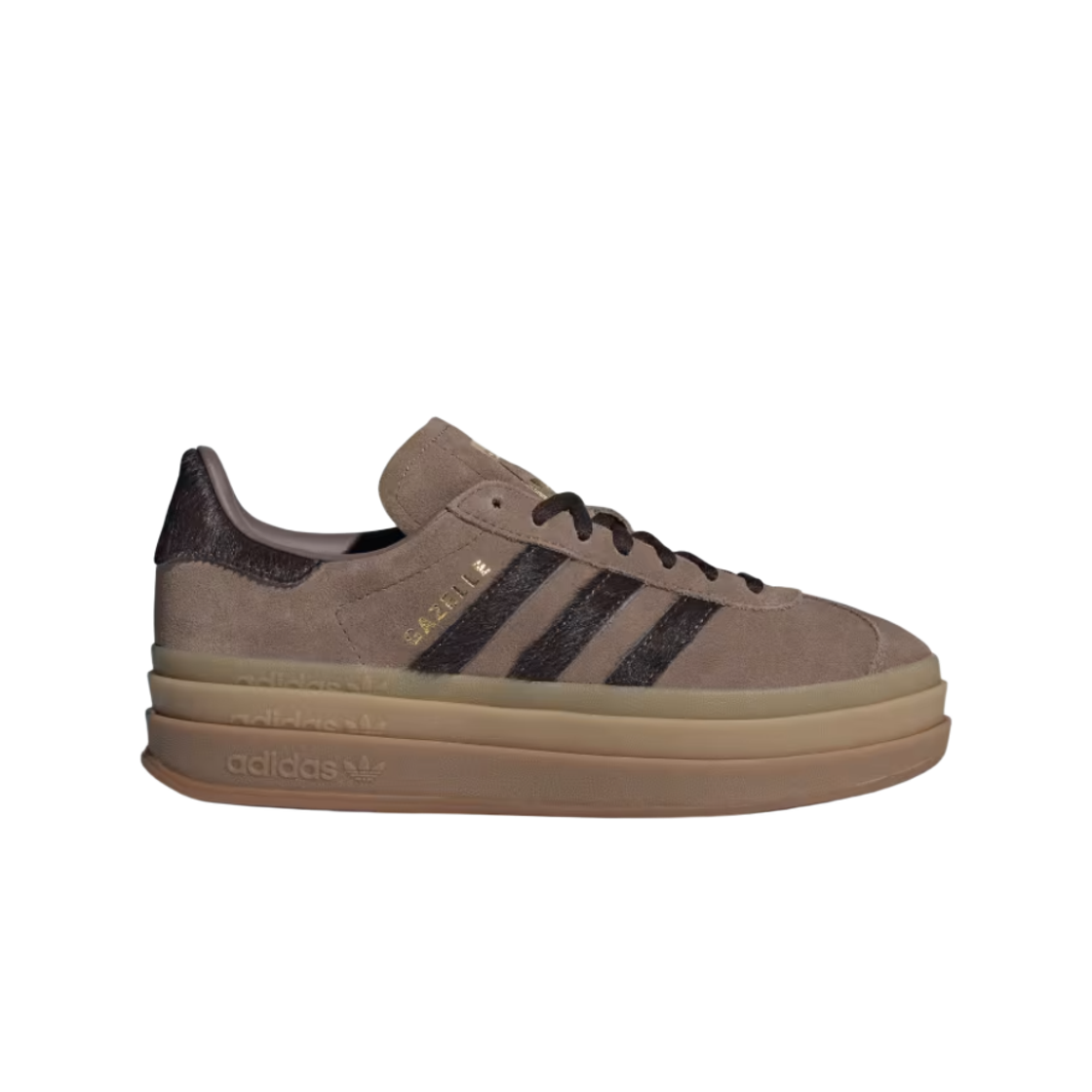 IH4202 (W) Adidas Gazelle Bold Earth Strata Aurora Coffee