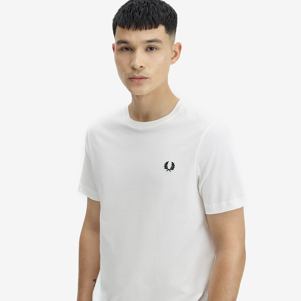 프레드페리 크루넥 티셔츠 스노우 화이트(Fred Perry Crew Neck T-Shirt Snow White) - 3