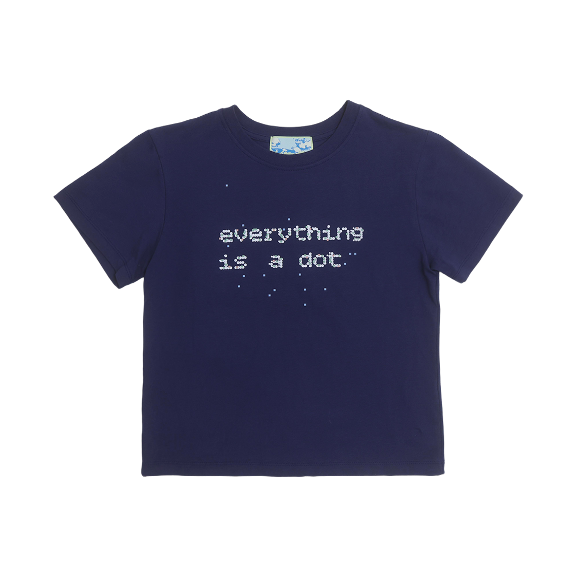 토우토우아카이브 에브리띵 닷 크롭티 네이비(TOWTOW.ARCHIVE Everything Dot Crop Tshirts Navy)