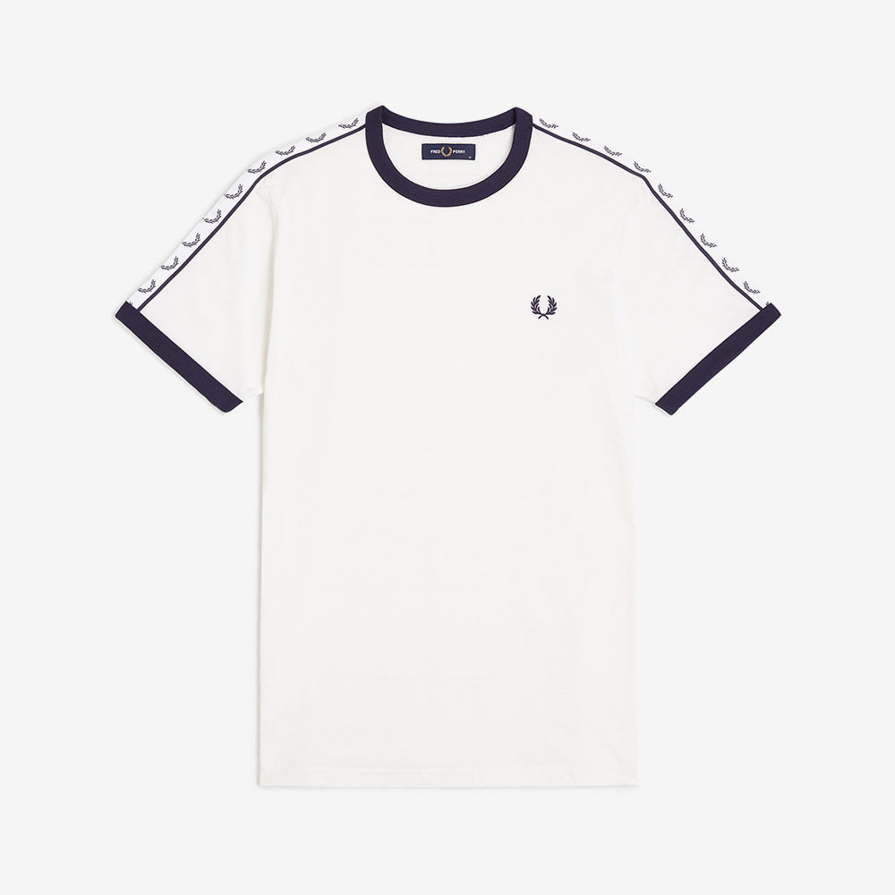 프레드페리 테잎 링어 티셔츠 스노우 화이트(Fred Perry Taped Ringer T-Shirt Snow White) - 5
