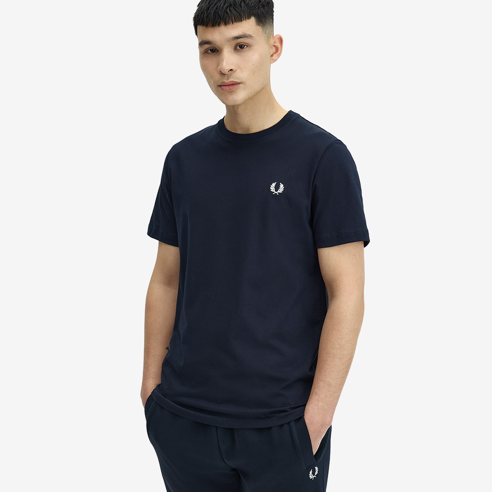 프레드페리 크루넥 티셔츠 네이비(Fred Perry Crew Neck T-Shirt Navy) - 3