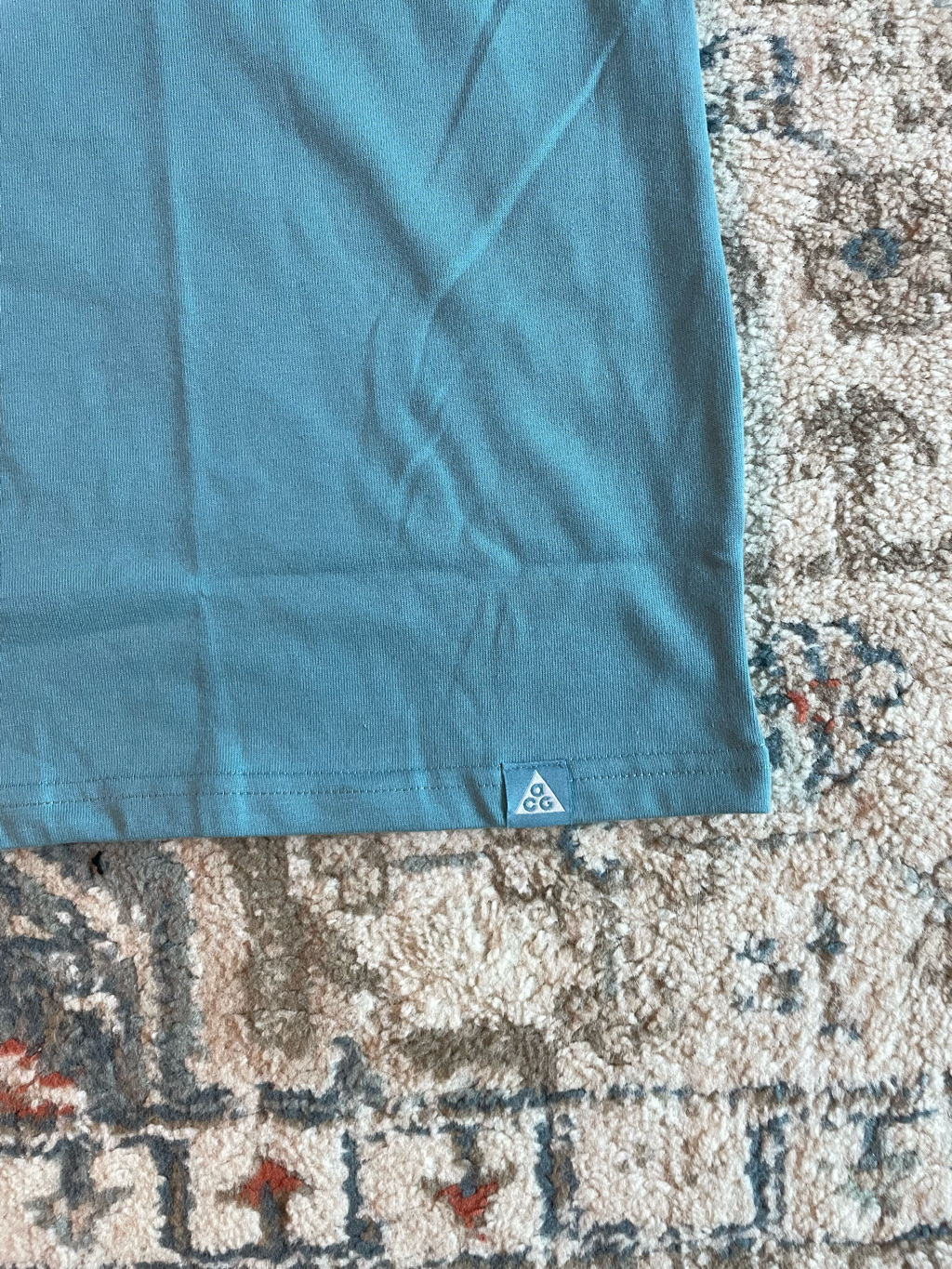 Nike ACG Dri-Fit T-Shirt Denim Turquoise - Asia 착용 스타일 - 3