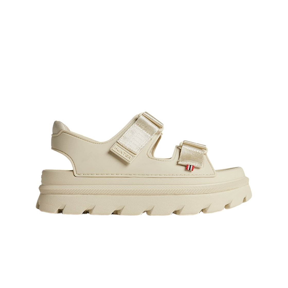 HEWK401FDZ-CAS (W) Hunter Light Algae Foam Webbing Platform Sandal Cast