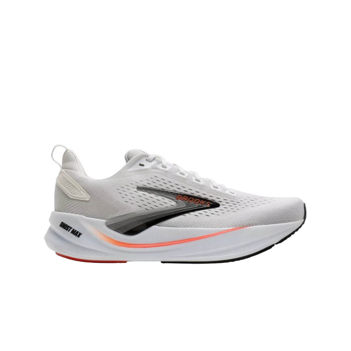 브룩스 러닝 고스트 맥스 4 화이트 블랙 - D 미디움(Brooks Running Ghost Max 4 White Black - D Medium)