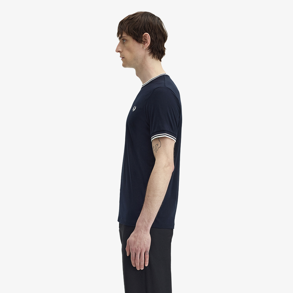프레드페리 트윈 팁 티셔츠 네이비(Fred Perry Twin Tipped T-Shirt Navy) - 2