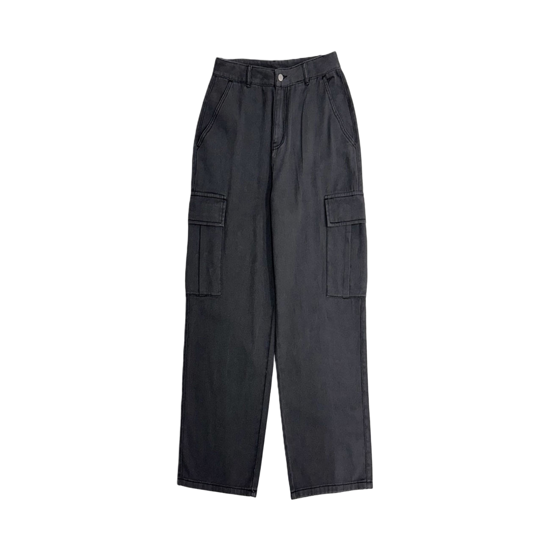 지크립 코튼 와이드 포켓 카고팬츠 차콜(GCLIP Cotton Wide Pocket Cargo Pants Charcoal) - 2